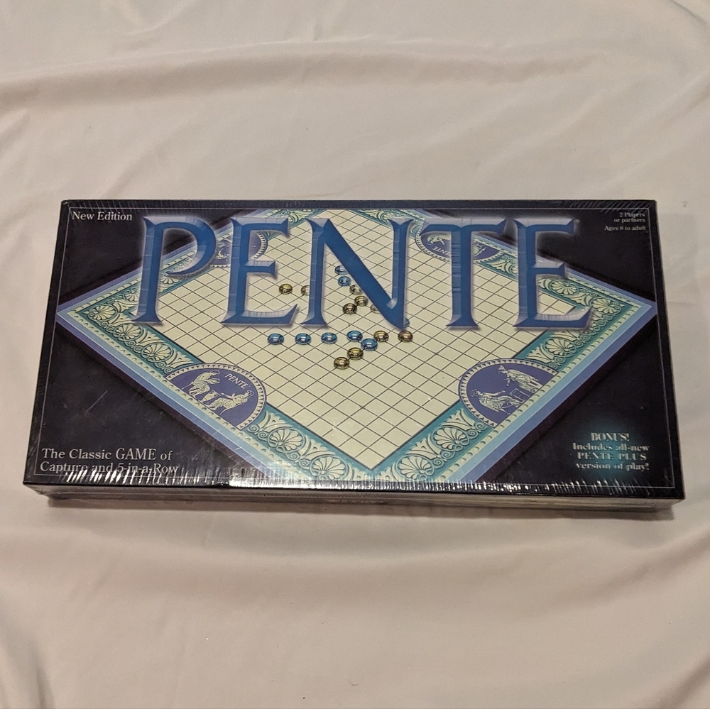 NIB Vintage PENTE Board Game 2004 New Edition Power Stones Plus